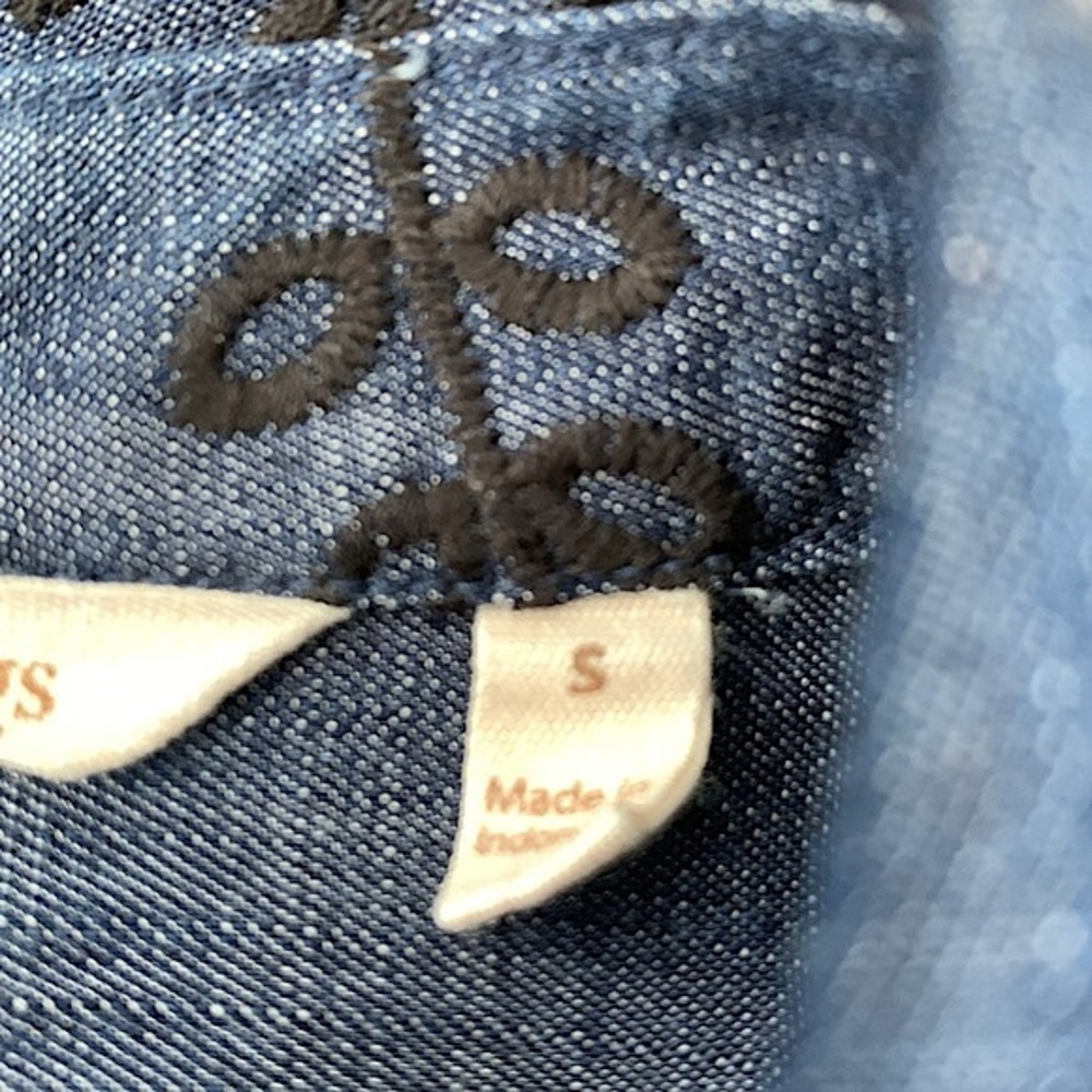 Soft Surroundings Papyrus Embroidered Tencel Shirt - Picture 10 of 11